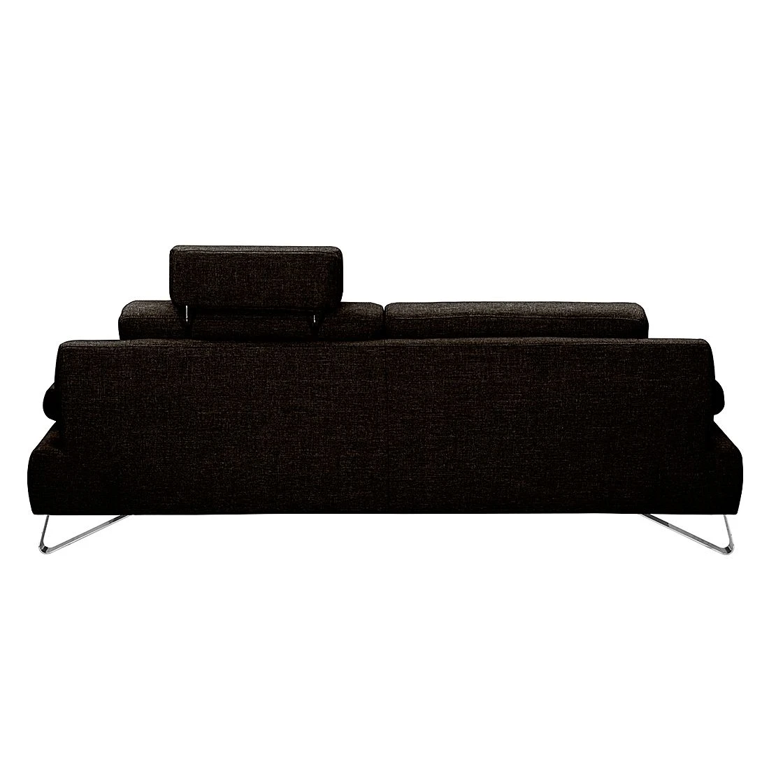 Loftscape Sofa Silvano (3-Sitzer) Webstoff - Braun-Schwarz - Kopfstütze verstellbar 3 Loftscape Sofa Silvano (3-Sitzer) Webstoff - Braun-Schwarz - Kopfstütze verstellbar – Bild 3