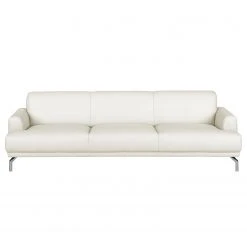 Fredriks Sofa Sisto II (3-Sitzer) Echtleder - Weiß -Wohnzimmermöbel boutique en ligne sofa sisto ii 3 sitzer echtleder weiss 3609349