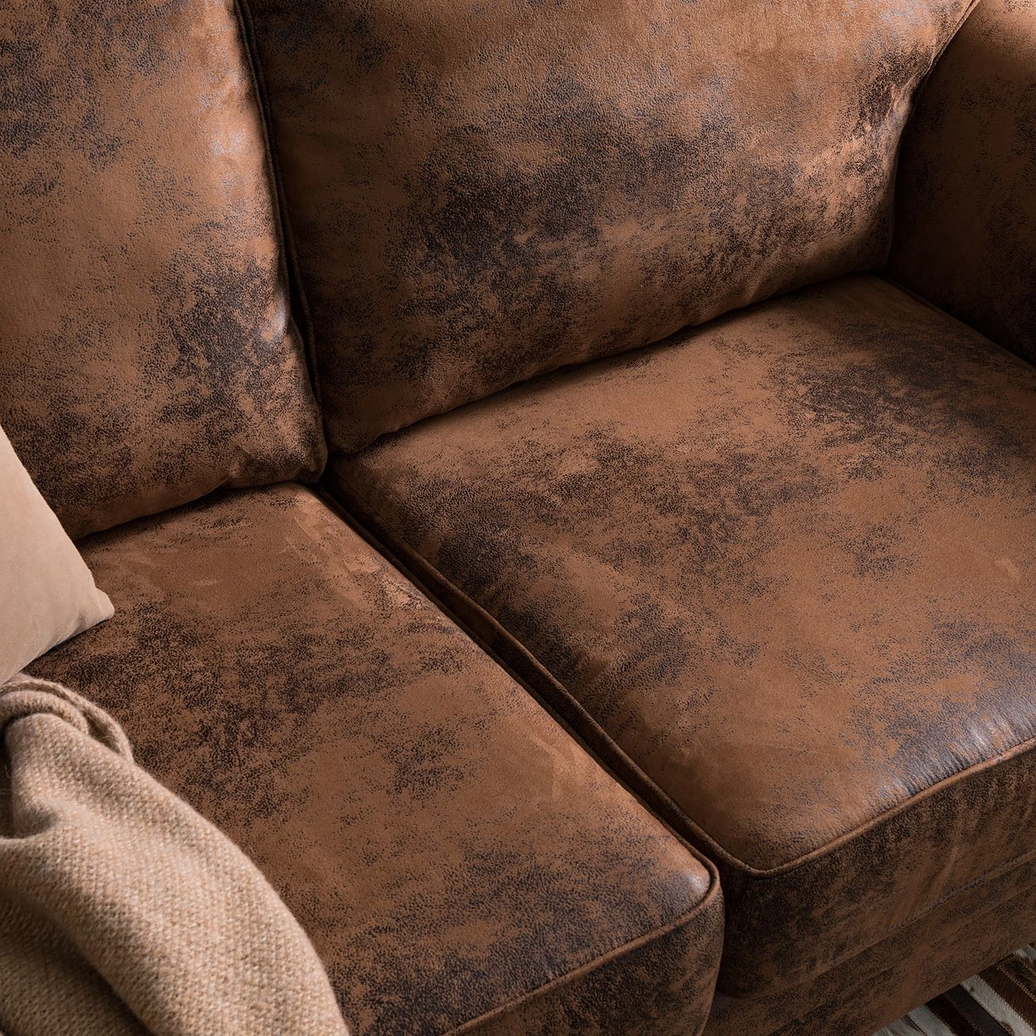 Ars manufacti Sofa Sombrero (3-Sitzer) - Antiklederoptik Dunkelbraun 8 Ars manufacti Sofa Sombrero (3-Sitzer) - Antiklederoptik Dunkelbraun – Bild 8