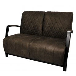 Ars manufacti Polstergarnitur Straid (3-2) - Braungrau -Wohnzimmermöbel boutique en ligne sofa straid 2 sitzer antiklederlook braungrau 4863924