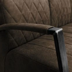 Ars manufacti Polstergarnitur Straid (3-2) - Braungrau -Wohnzimmermöbel boutique en ligne sofa straid 3 sitzer antiklederlook braungrau 4863800