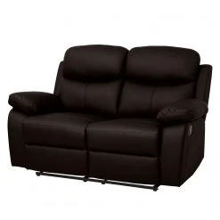 Modoform Relaxsofa Tetchill (2-Sitzer) - (2-Sitzer mit Relaxfunktion) - Kunstleder - Dunkelbraun