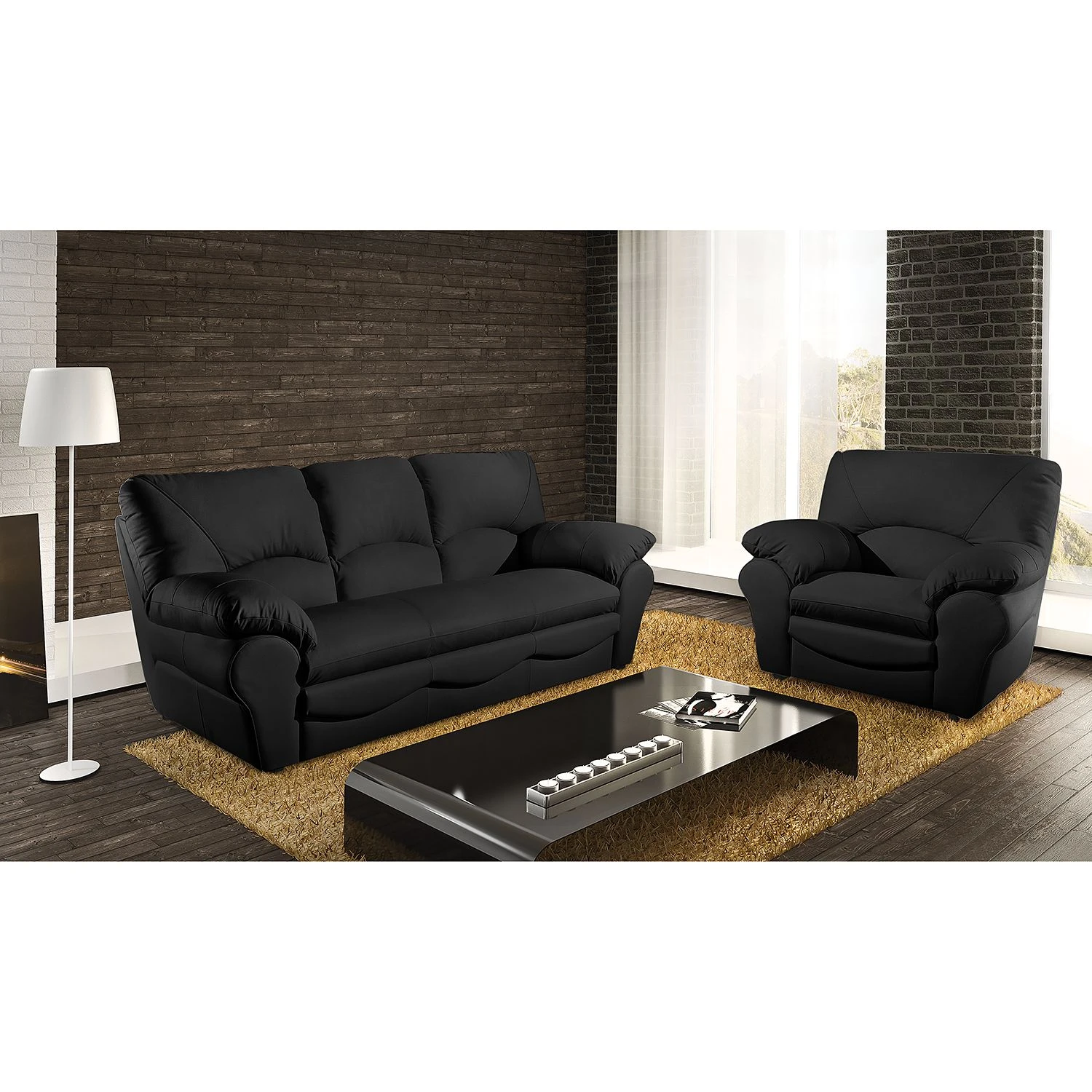 Modoform Schlafsofa Torsby - Echtleder Schwarz 3 Modoform Schlafsofa Torsby - Echtleder Schwarz – Bild 3