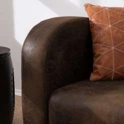 Ars manufacti Sofa Tullow (2-Sitzer) - Antiklederoptik Dunkelbraun -Wohnzimmermöbel boutique en ligne sofa tullow 3 sitzer antiklederoptik dunkelbraun 4972140