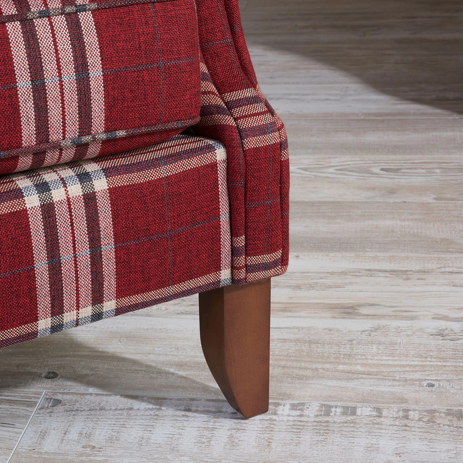 Max Winzer Sofa Verita (2,5-Sitzer) - Strukturstoff - Rot kariert 9 Max Winzer Sofa Verita (2,5-Sitzer) - Strukturstoff - Rot kariert – Bild 9