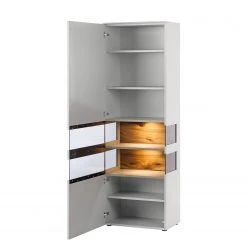 GWINNER Standvitrine Anzio - Matt Weiß / Astnussbaum - Türanschlag links - Mit Beleuchtung -Wohnzimmermöbel boutique en ligne standvitrine anzio mit beleuchtung weiss astnussbaum tueranschlag links 4525368