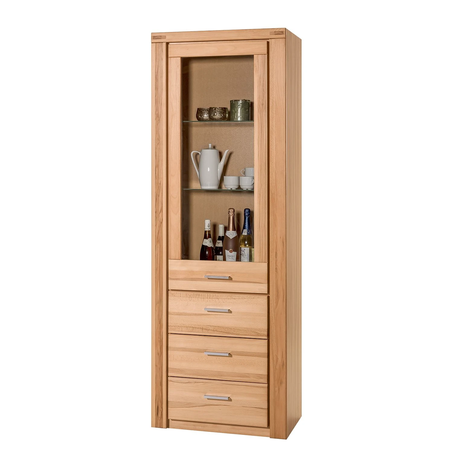 Naturoo Standvitrine Lombok - Teilmassiv 1 Naturoo Standvitrine Lombok - Teilmassiv