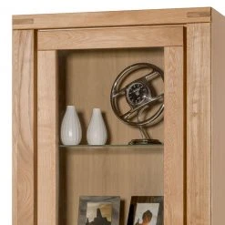 Ars Natura Standvitrine Lombok - Teilmassiv -Wohnzimmermöbel boutique en ligne standvitrine lombok i teilmassiv wildeiche 5004384