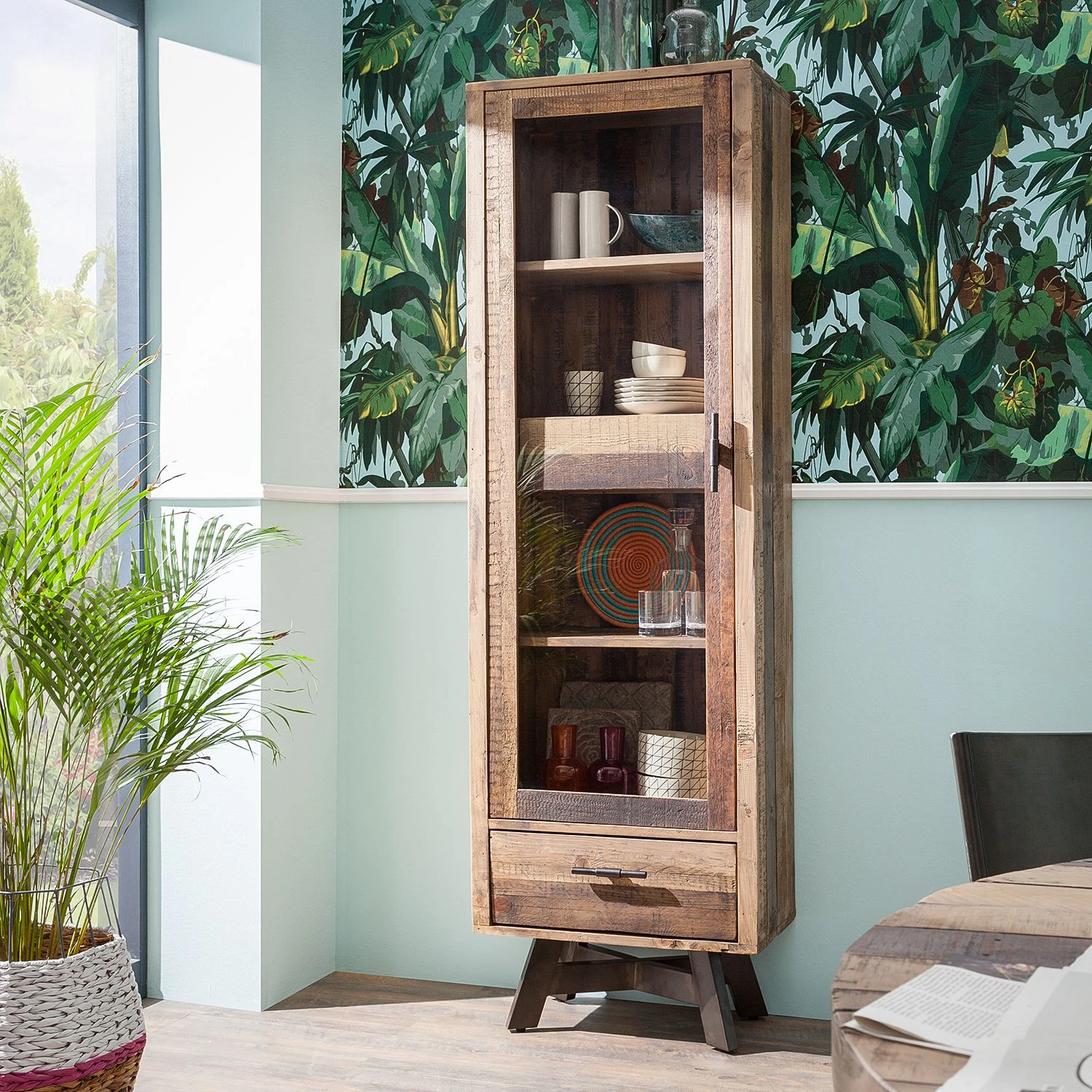 Ars manufacti Standvitrine Tamati - Pinie massiv 2 Ars manufacti Standvitrine Tamati - Pinie massiv – Bild 2