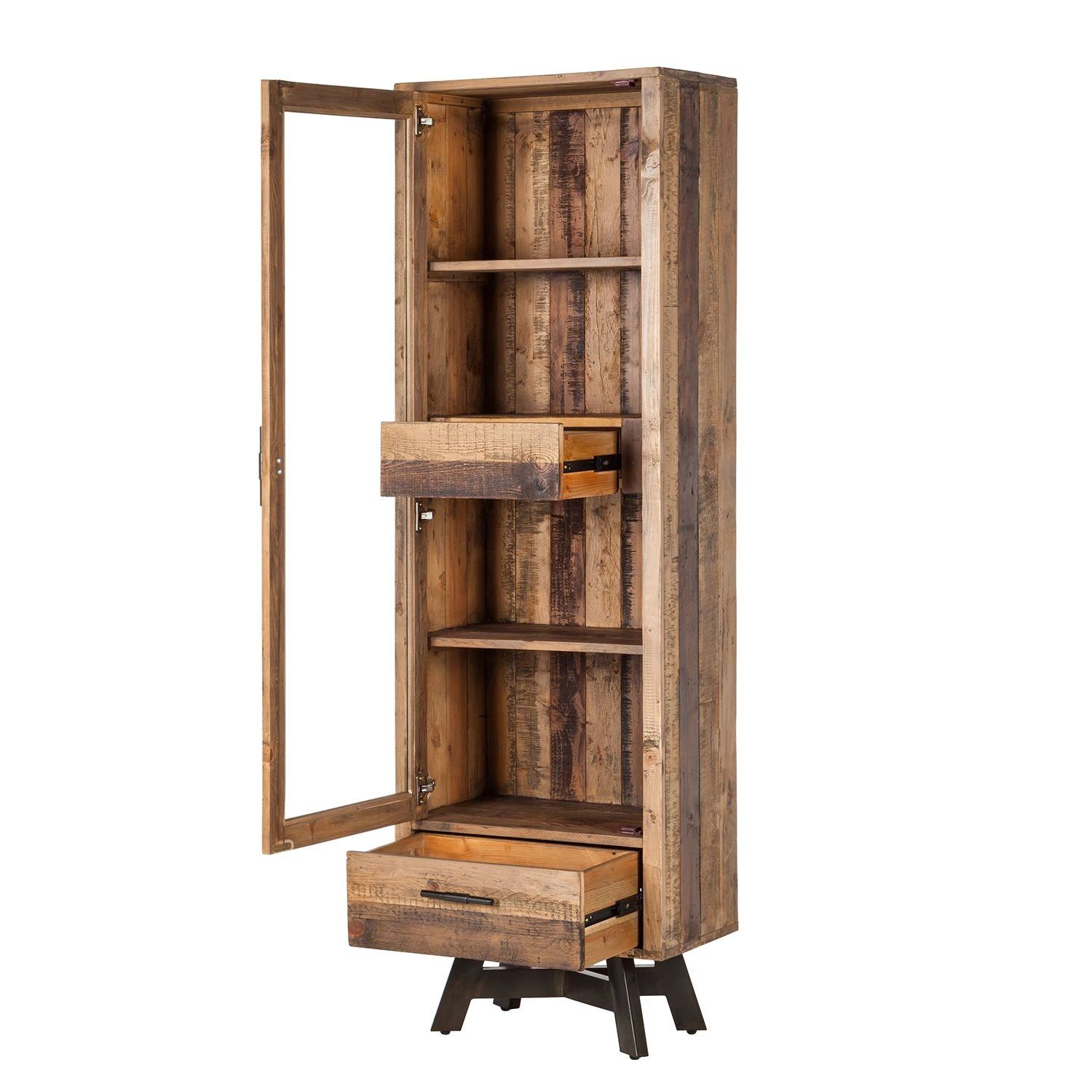 Ars manufacti Standvitrine Tamati - Pinie massiv 4 Ars manufacti Standvitrine Tamati - Pinie massiv – Bild 4