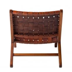 Eva Padberg Collection Stuhl Bourbourg I - Echtleder / Teak massiv - Teak -Wohnzimmermöbel boutique en ligne stuhl bourbourg teak massiv echtleder 4607100