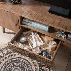 Ars manufacti TV-Lowboard Rygge II - Mango massiv -Wohnzimmermöbel boutique en ligne tv lowboard bloomingville ii mango massiv 5206112