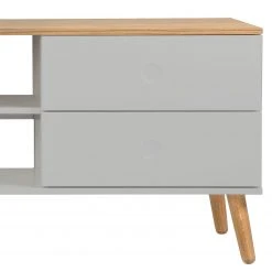 Tenzo TV-Lowboard Dot - Grau -Wohnzimmermöbel boutique en ligne tv lowboard dot eiche teilmassiv grau 4148284