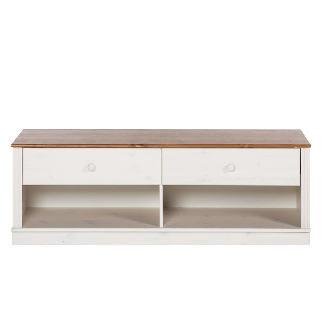 Maison Belfort TV-Lowboard Lillehammer I - Kiefer massiv - Kiefer Weiß / Kiefer Honig 2 Maison Belfort TV-Lowboard Lillehammer I - Kiefer massiv - Kiefer Weiß / Kiefer Honig – Bild 2