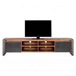 Ars manufacti TV-Lowboard Manchester - Akazie teilmassiv / Metall - Akazie / Anthrazit 14 Ars manufacti TV-Lowboard Manchester - Akazie teilmassiv / Metall - Akazie / Anthrazit -Wohnzimmermöbel boutique en ligne tv lowboard manchester akazie massiv metall 4882692