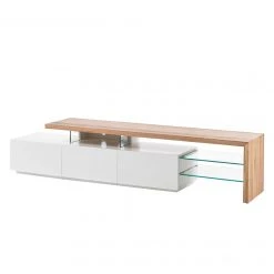 Fredriks TV-Lowboard Molios II - Weiß / Eiche -Wohnzimmermöbel boutique en ligne tv lowboard molios ii weiss eiche 4239104