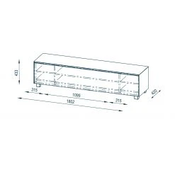 Maja Möbel TV-Lowboard Soundconcept I - Schwarz - Breite: 180 cm 7 Maja Möbel TV-Lowboard Soundconcept I - Schwarz - Breite: 180 cm -Wohnzimmermöbel boutique en ligne tv lowboard soundconcept i matt sand 180 cm 4564032