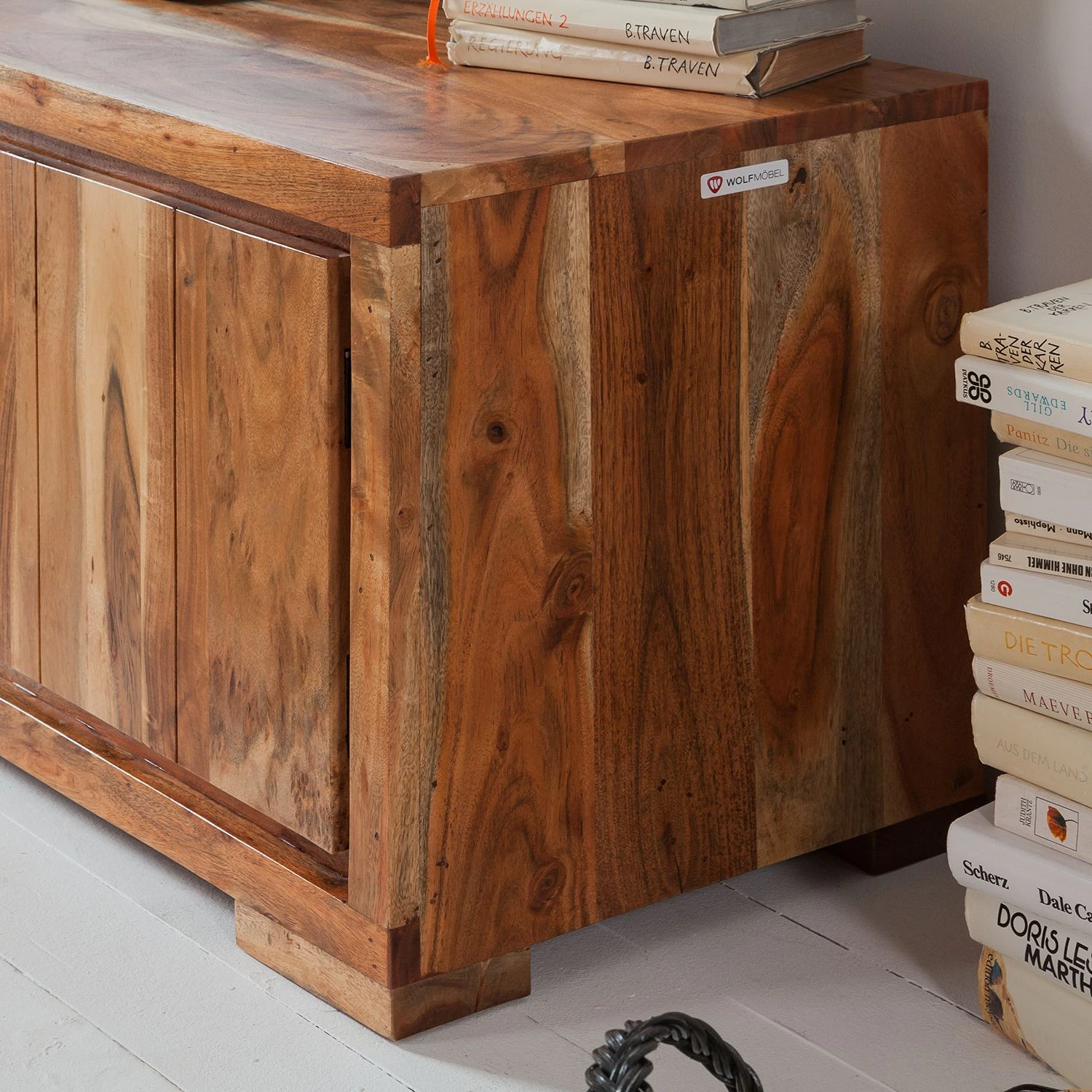 Wolf-Möbel TV-Lowboard Vision I - Akazie massiv 8 Wolf-Möbel TV-Lowboard Vision I - Akazie massiv – Bild 8
