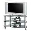 Maja Möbel TV-Rack Glenview I - Aluminium/Klarglas