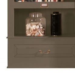 Maison Belfort TV-Wand Azjana I - Granit - Mit Leiter -Wohnzimmermöbel boutique en ligne tv wand azjana i pinie teilmassiv granit mit leiter 3391513