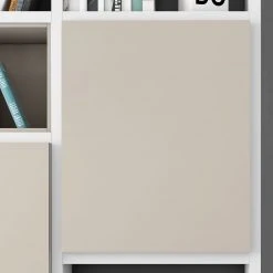 Loftscape TV-Wand Emporior IV - Matt Weiß / Matt Hellbeige - Breite: 249 cm -Wohnzimmermöbel boutique en ligne tv wand emporior vi hochglanz weiss matt hellbeige 5153780