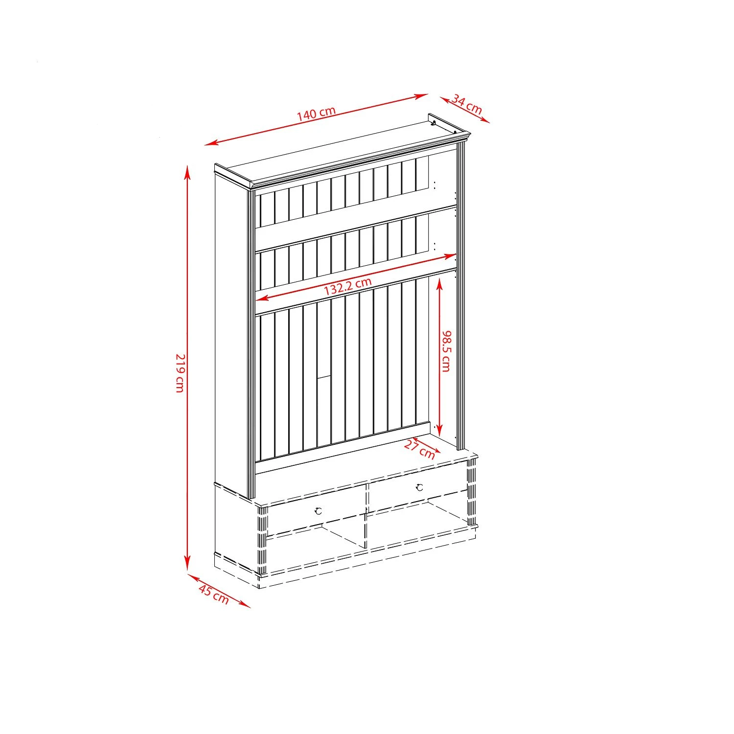 Maison Belfort TV-Wand Lillehammer I - Kiefer massiv - Kiefer Weiß / Kiefer Honig 7 Maison Belfort TV-Wand Lillehammer I - Kiefer massiv - Kiefer Weiß / Kiefer Honig – Bild 7
