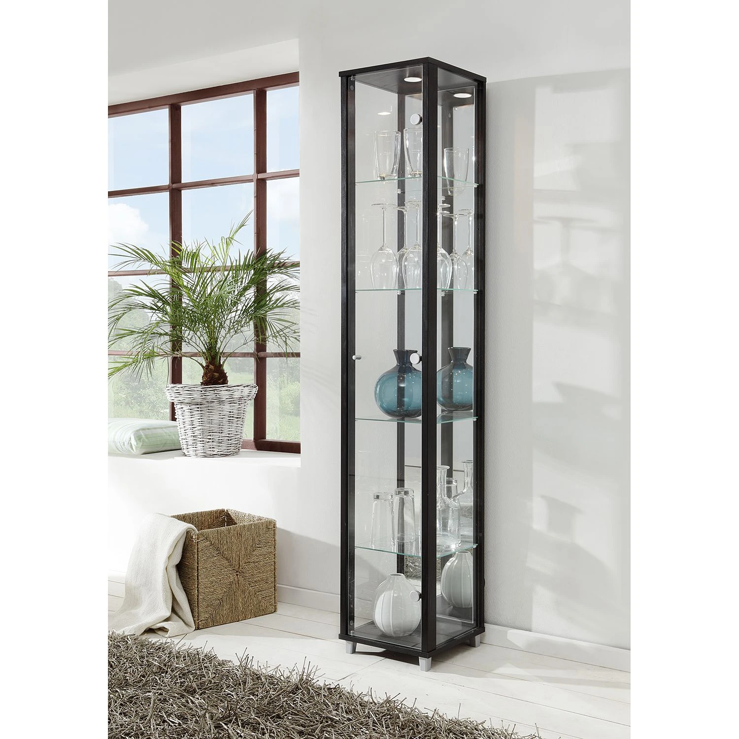 Loftscape Standvitrine Exhibit I - Inkl. Beleuchtung - Schwarz 2 Loftscape Standvitrine Exhibit I - Inkl. Beleuchtung - Schwarz – Bild 2