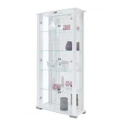 Fredriks Vitrine Nysa - Inkl. Beleuchtung - Hochglanz Weiß