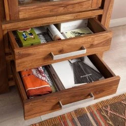 Ars Natura Standvitrine Ohio - Sheesham massiv -Wohnzimmermöbel boutique en ligne vitrine ohio tueranschlag rechts sheesham massiv 3458285