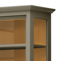 Maison Belfort Vitrinenschrank Azjana - Granit / Pinie Honig -Wohnzimmermöbel boutique en ligne vitrinenschrank azjana pinie teilmassiv granit pinie honig 3393257