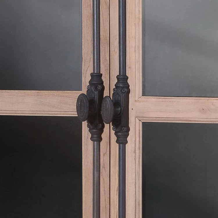 Ars manufacti Vitrinenschrank Ceriana - Akazie massiv / Metall - Akazie / Schwarz 4 Ars manufacti Vitrinenschrank Ceriana - Akazie massiv / Metall - Akazie / Schwarz – Bild 4