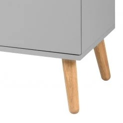 Tenzo Kommode Dot - Grau -Wohnzimmermöbel boutique en ligne vitrinenschrank dot eiche teilmassiv grau 4148532