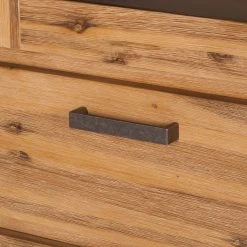 Ars Natura Vitrinenschrank Toumanar - Akazie teilmassiv - Akazie Sand -Wohnzimmermöbel boutique en ligne vitrinenschrank toumanar akazie teilmassiv akazie sand 3627477