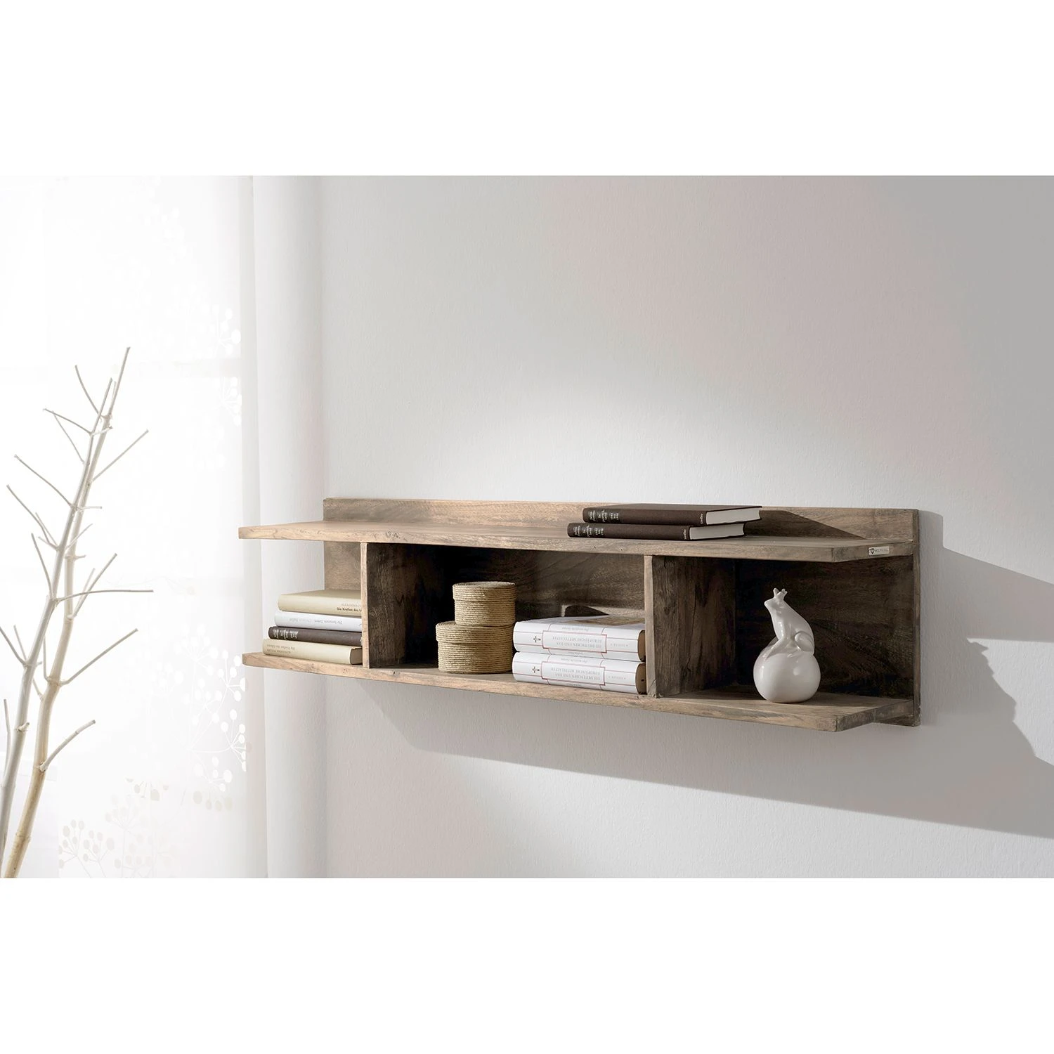 Wolf-Möbel Wandboard Yoga - Sheesham massiv - Natur 2 Wolf-Möbel Wandboard Yoga - Sheesham massiv - Natur – Bild 2