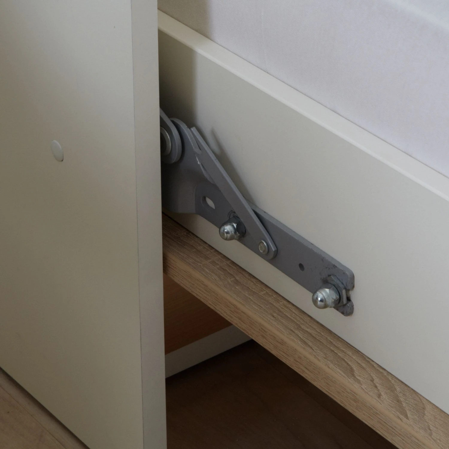 Loftscape Schrankbett-Kombination Godia II - Weiß / Eiche Sonoma Dekor - Bonellfederkernmatratze 9 Loftscape Schrankbett-Kombination Godia II - Weiß / Eiche Sonoma Dekor - Bonellfederkernmatratze – Bild 9