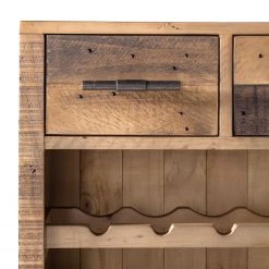 Ars manufacti Weinregal Tamati - Altholz Pinie / Metall - Pinie Dunkel / Schwarz -Wohnzimmermöbel boutique en ligne weinregal tamati altholz pinie metall pinie dunkel schwarz 4920724