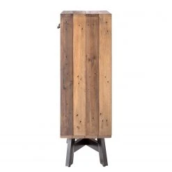 Ars manufacti Weinregal Tamati - Altholz Pinie / Metall - Pinie Dunkel / Schwarz -Wohnzimmermöbel boutique en ligne weinregal tamati altholz pinie metall pinie dunkel schwarz 4920728