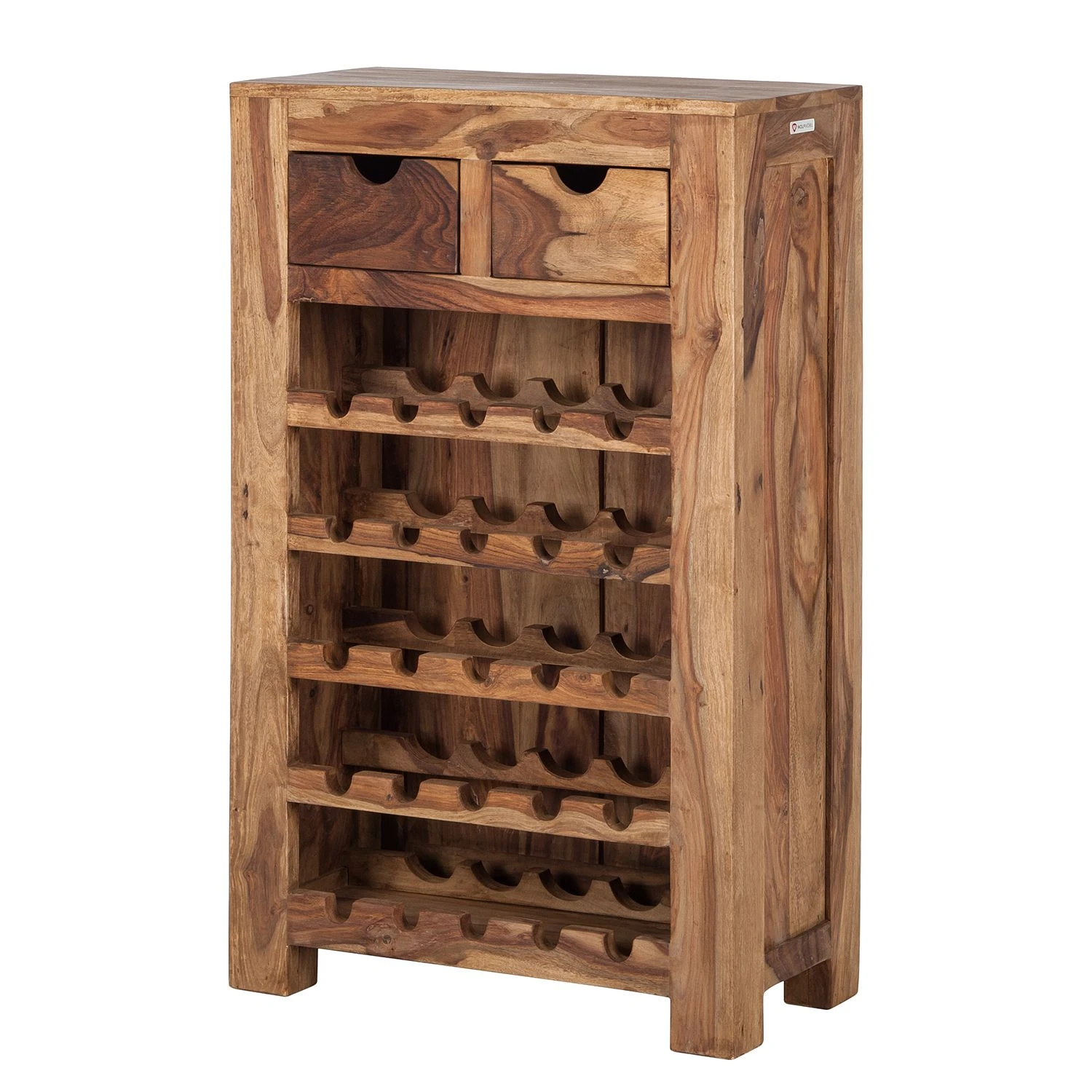 Wolf-Möbel Weinregal Yoga I - Sheesham massiv - Natur 1 Wolf-Möbel Weinregal Yoga I - Sheesham massiv - Natur