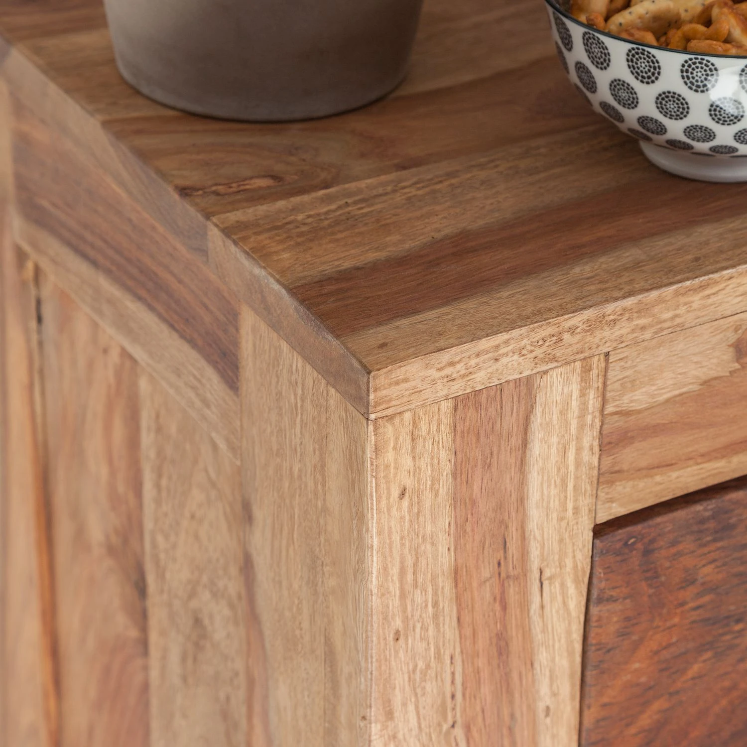 Wolf-Möbel Weinregal Yoga I - Sheesham massiv - Natur 6 Wolf-Möbel Weinregal Yoga I - Sheesham massiv - Natur – Bild 6