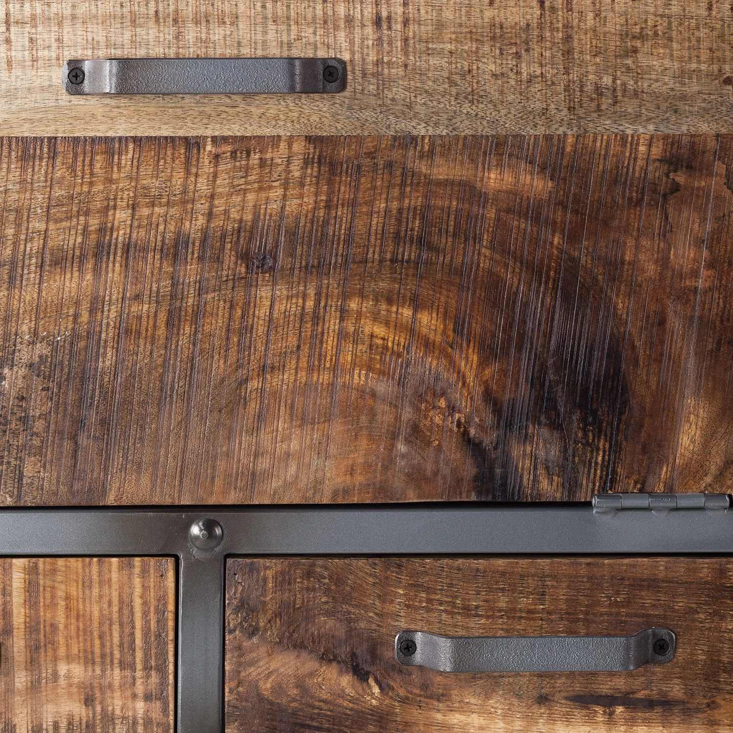 Ars manufacti Weinschrank Hunter - Mango massiv / Metall - Mango / Blaugrau 9 Ars manufacti Weinschrank Hunter - Mango massiv / Metall - Mango / Blaugrau – Bild 9