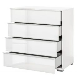 Wiemann Schubkastenkommode Chicago II - Alpinweiß / Glas Weiß -Wohnzimmermöbel boutique en ligne wiemann chicago 26 03 2015 3238061