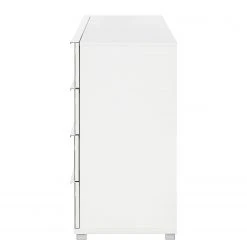 Wiemann Schubkastenkommode Chicago II - Alpinweiß / Glas Weiß -Wohnzimmermöbel boutique en ligne wiemann chicago 26 03 2015 3238073