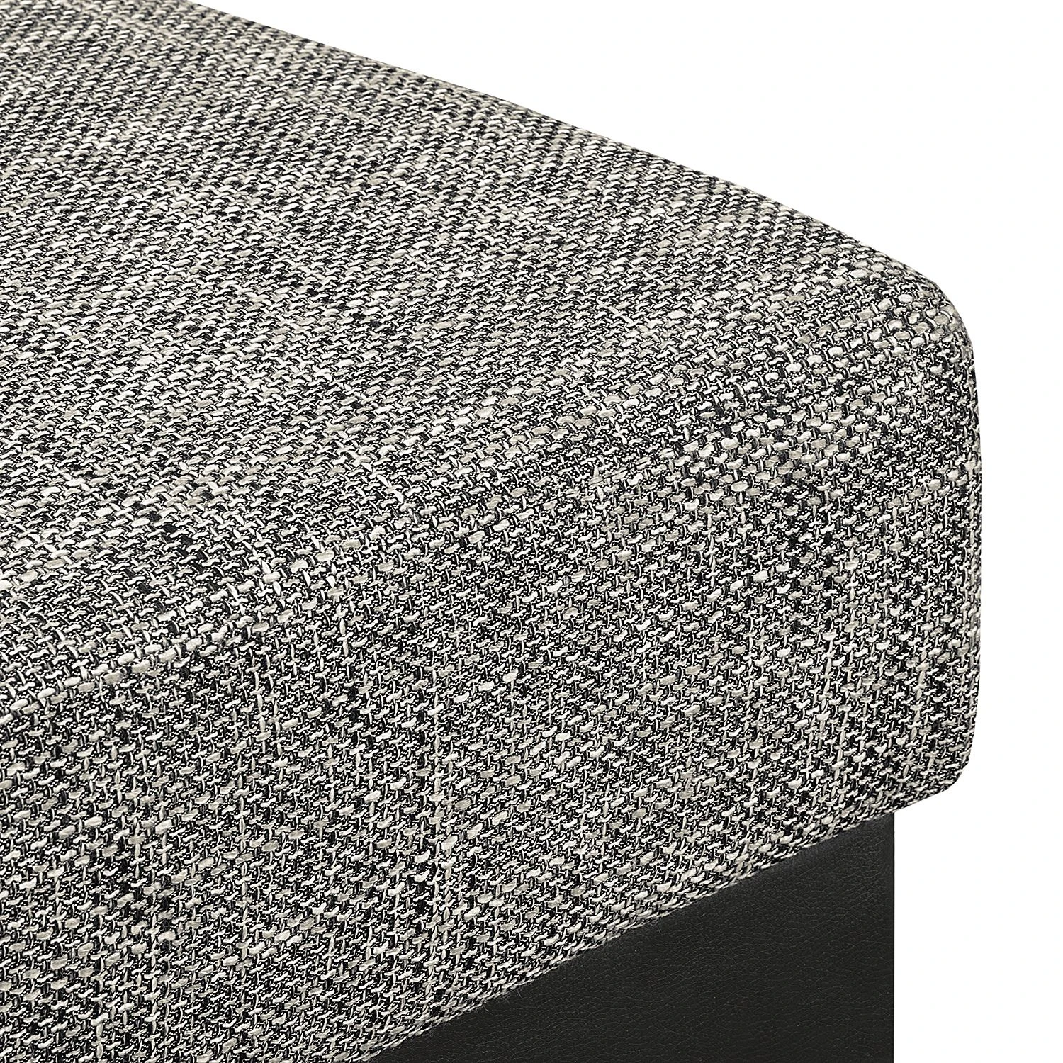 Roomscape Wohnlandschaft Berrings - (mit Schlaffunktion) - Kunstleder / Strukturstoff Schwarz / Grau - Longchair davorstehend links 24 Roomscape Wohnlandschaft Berrings - (mit Schlaffunktion) - Kunstleder / Strukturstoff Schwarz / Grau - Longchair davorstehend links – Bild 24