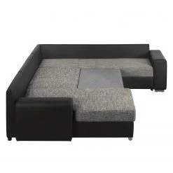 Roomscape Wohnlandschaft Berrings - (mit Schlaffunktion) - Kunstleder / Strukturstoff Schwarz / Grau - Longchair davorstehend links 40 Roomscape Wohnlandschaft Berrings - (mit Schlaffunktion) - Kunstleder / Strukturstoff Schwarz / Grau - Longchair davorstehend links -Wohnzimmermöbel boutique en ligne wohnlandschaft berrings mit schlaffunktion kunstleder strukturstoff schwarz grau longchair davorstehend links 3633525