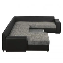 Roomscape Wohnlandschaft Berrings - (mit Schlaffunktion) - Kunstleder / Strukturstoff Schwarz / Grau - Longchair davorstehend links 39 Roomscape Wohnlandschaft Berrings - (mit Schlaffunktion) - Kunstleder / Strukturstoff Schwarz / Grau - Longchair davorstehend links -Wohnzimmermöbel boutique en ligne wohnlandschaft berrings mit schlaffunktion kunstleder strukturstoff schwarz grau longchair davorstehend links 3633533