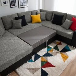 Roomscape Wohnlandschaft Berrings - (mit Schlaffunktion) - Kunstleder / Strukturstoff Schwarz / Grau - Longchair davorstehend links 35 Roomscape Wohnlandschaft Berrings - (mit Schlaffunktion) - Kunstleder / Strukturstoff Schwarz / Grau - Longchair davorstehend links -Wohnzimmermöbel boutique en ligne wohnlandschaft berrings mit schlaffunktion kunstleder strukturstoff schwarz grau longchair davorstehend links 4993840