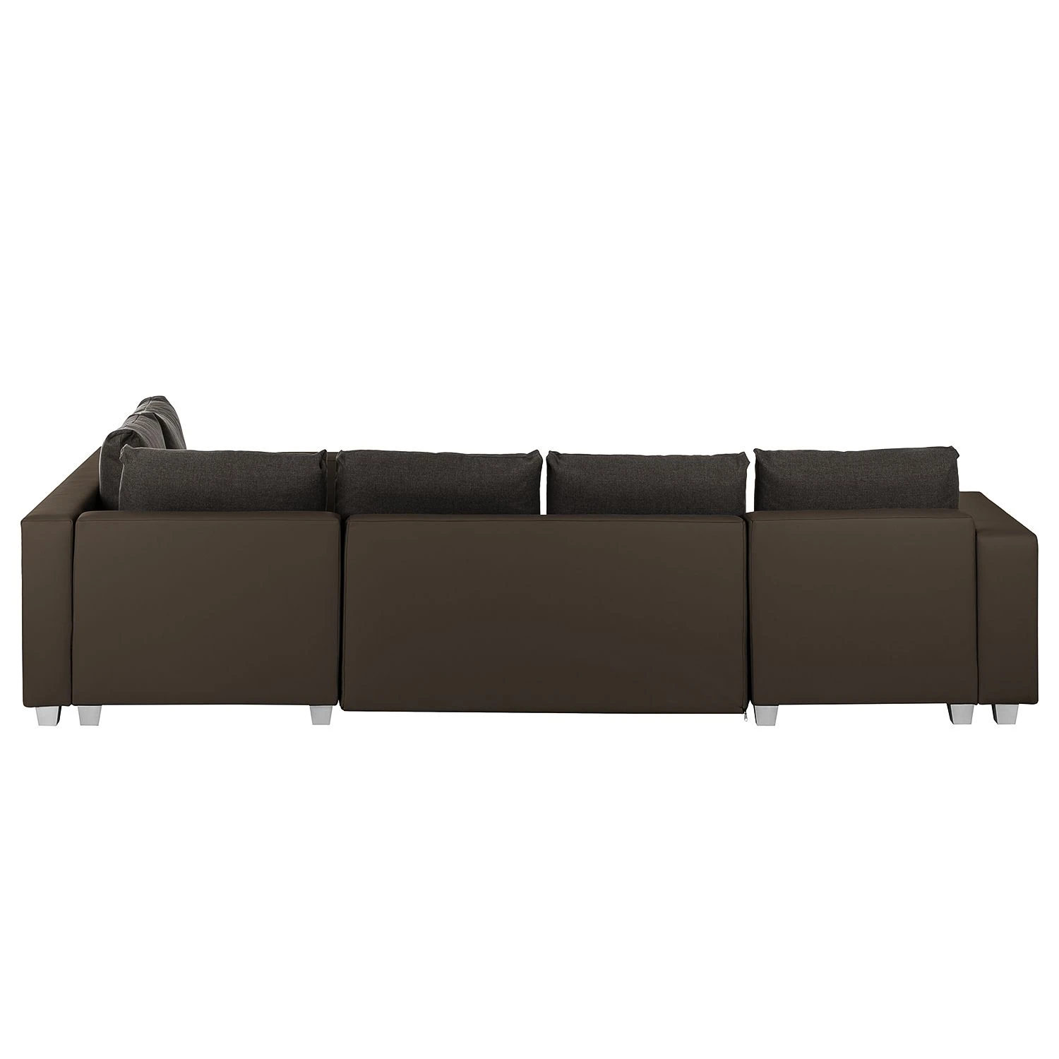 Fredriks Wohnlandschaft Dublin - (mit Schlaffunktion) - Kunstleder/Strukturstoff - Taupe / Braun 6 Fredriks Wohnlandschaft Dublin - (mit Schlaffunktion) - Kunstleder/Strukturstoff - Taupe / Braun – Bild 6