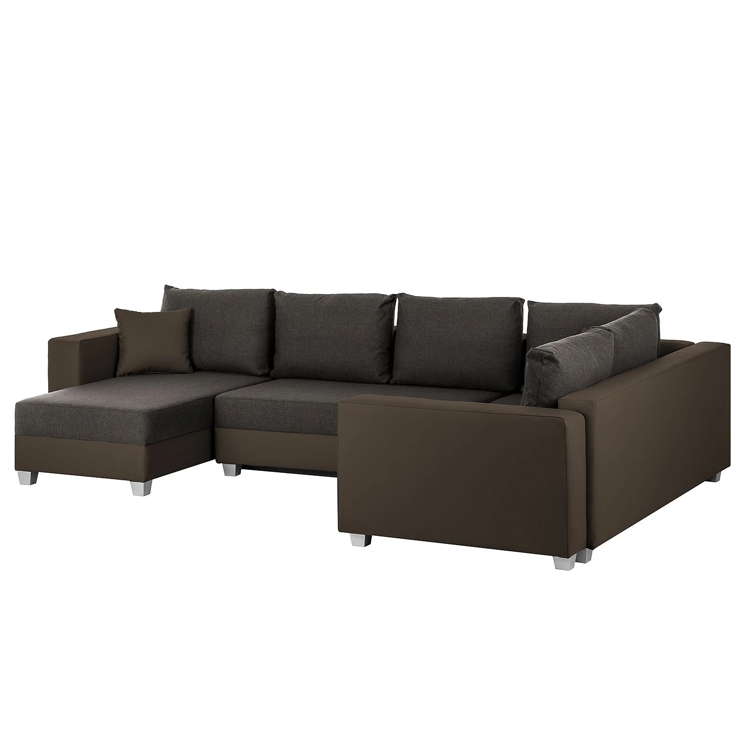 Fredriks Wohnlandschaft Dublin - (mit Schlaffunktion) - Kunstleder/Strukturstoff - Taupe / Braun 8 Fredriks Wohnlandschaft Dublin - (mit Schlaffunktion) - Kunstleder/Strukturstoff - Taupe / Braun – Bild 8