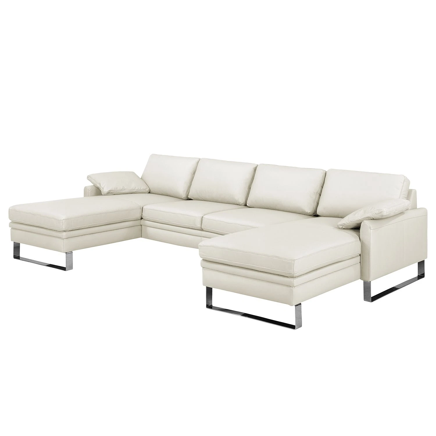 Fredriks Wohnlandschaft Laureto II Echtleder - Perlweiß 1 Fredriks Wohnlandschaft Laureto II Echtleder - Perlweiß