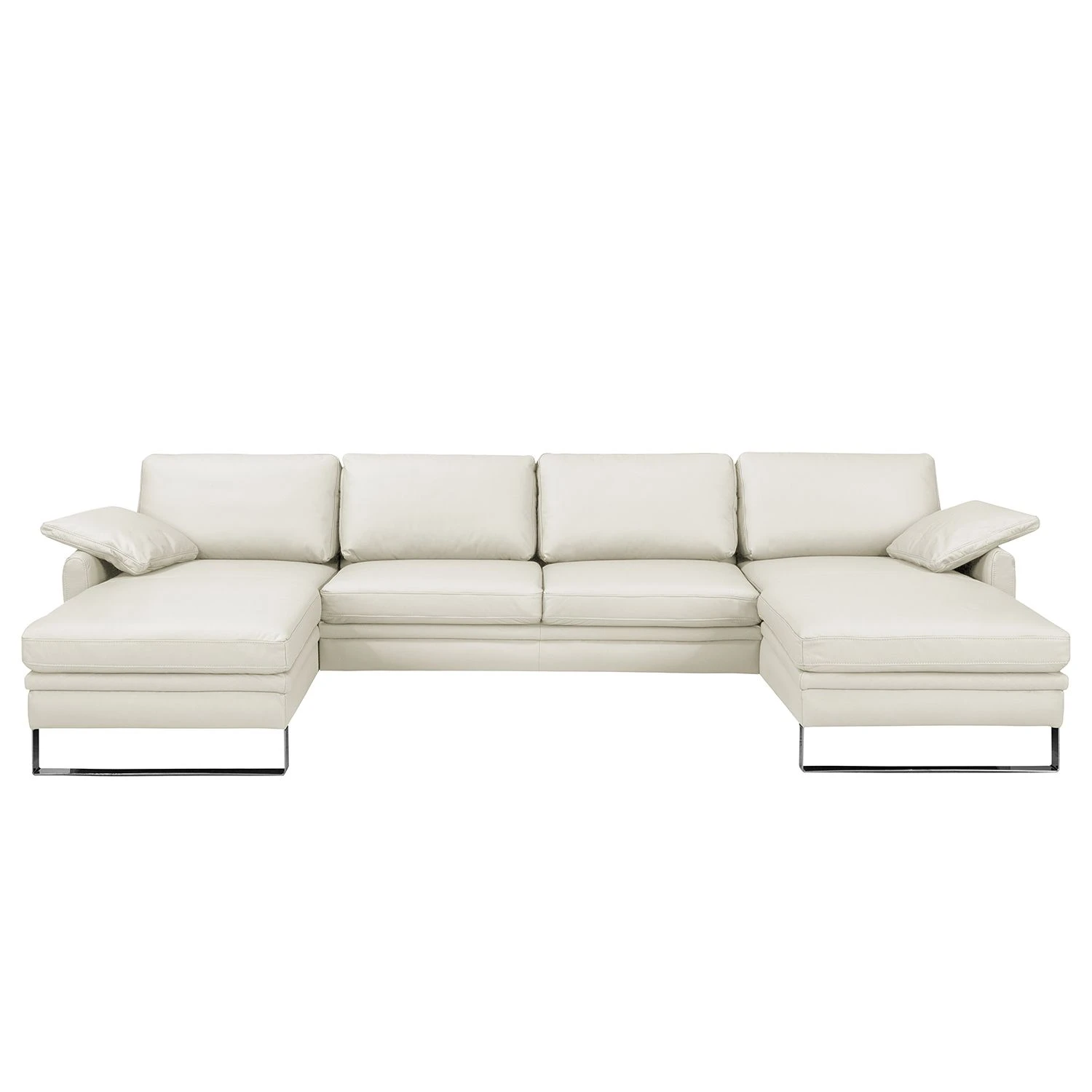 Fredriks Wohnlandschaft Laureto II Echtleder - Perlweiß 3 Fredriks Wohnlandschaft Laureto II Echtleder - Perlweiß – Bild 3